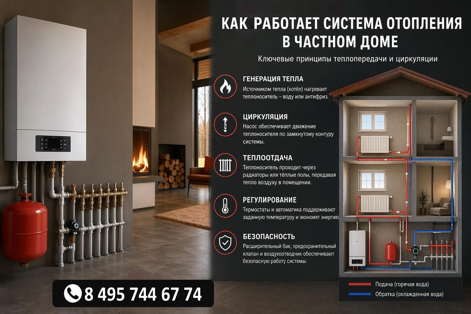 Как работает система отопления в частном доме: ключевые принципы теплопередачи и циркуляции