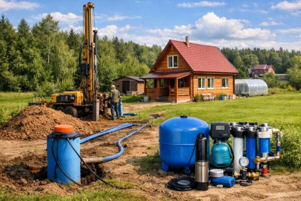 Индивидуальное водоснабжение в Федосьино (Волоколамский район)