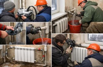 Замена радиаторов зимой