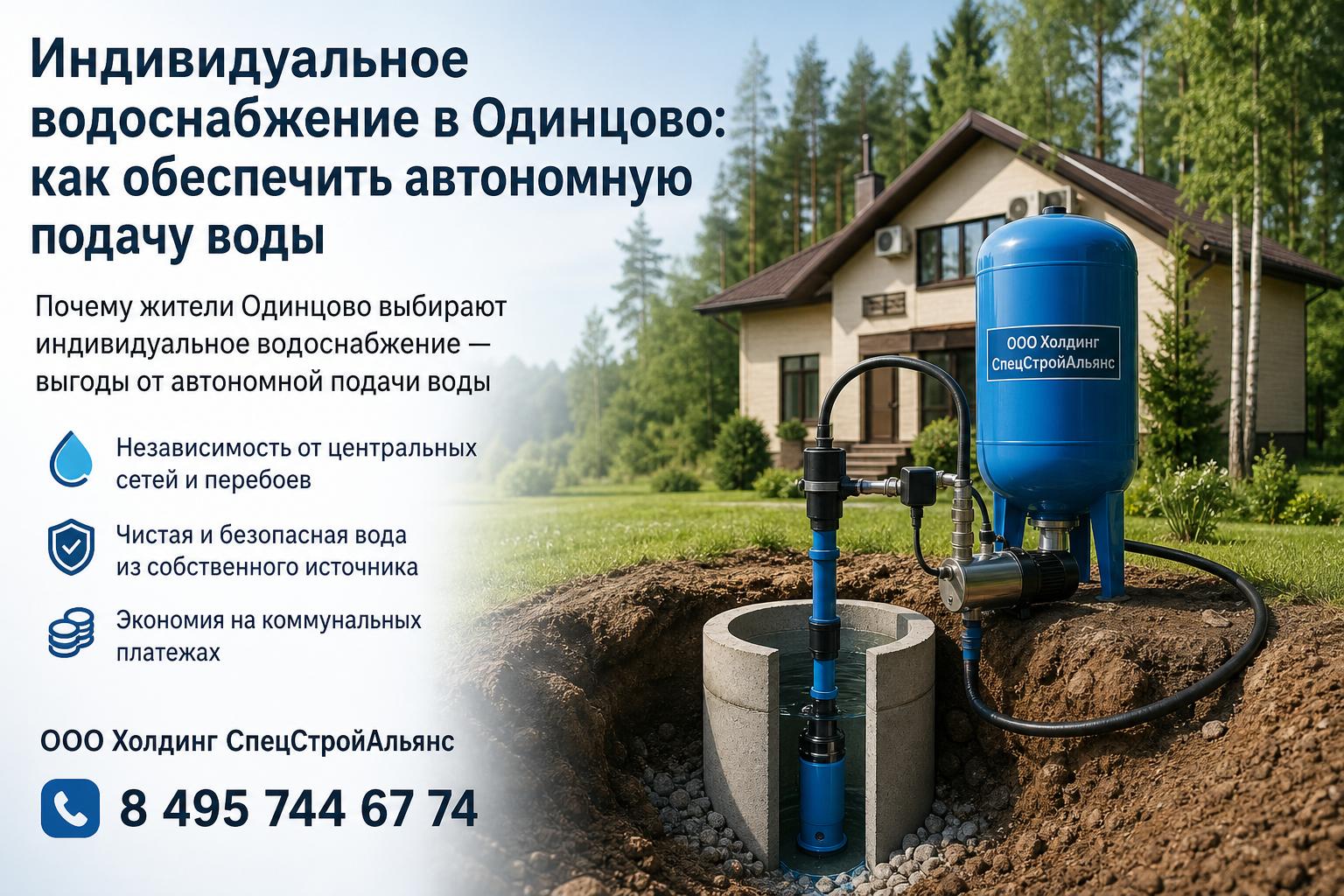 Почему жители Одинцово выбирают индивидуальное водоснабжение — выгоды от автономной подачи воды