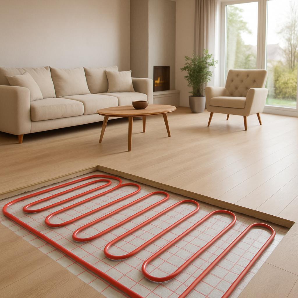 Преимущества: отопление дома теплым полом от ООО ДИЗАЙН ПРЕСТИЖ — тепло без радиаторов