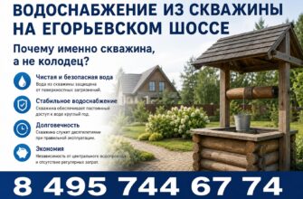 Водоснабжение из скважины на Егорьевском шоссе