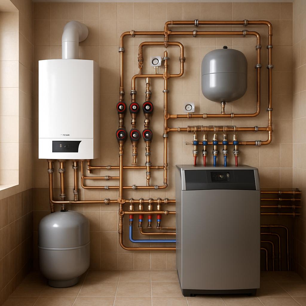 Премиальное решение: Отопление и котельная частного дома 130 м² от ООО ДИЗАЙН ПРЕСТИЖ