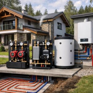 Отопление коттеджа насосными модулями