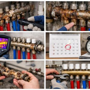 Плановый ремонт коллектора радиаторной системы