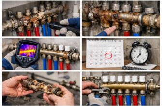 Плановый ремонт коллектора радиаторной системы