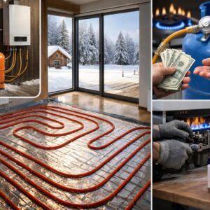 Отопление тёплого пола баллонным газом