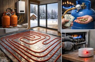 Отопление тёплого пола баллонным газом