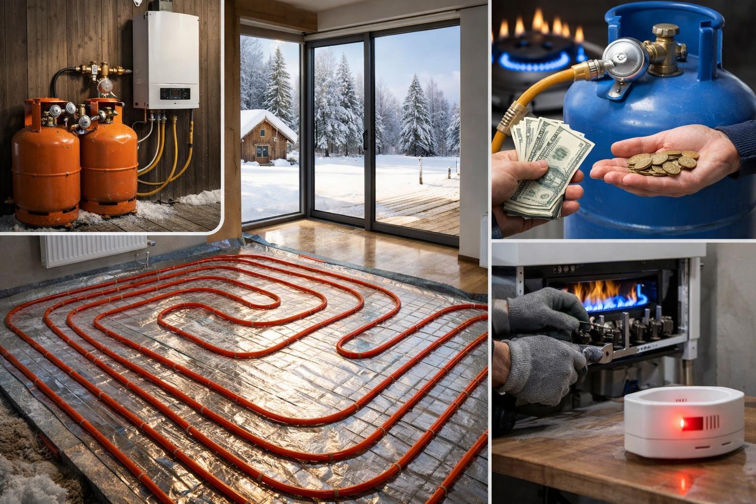 Что такое отопление тёплого пола на баллонном газе и где оно оправдано