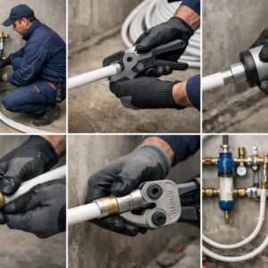 Монтаж труб Rehau