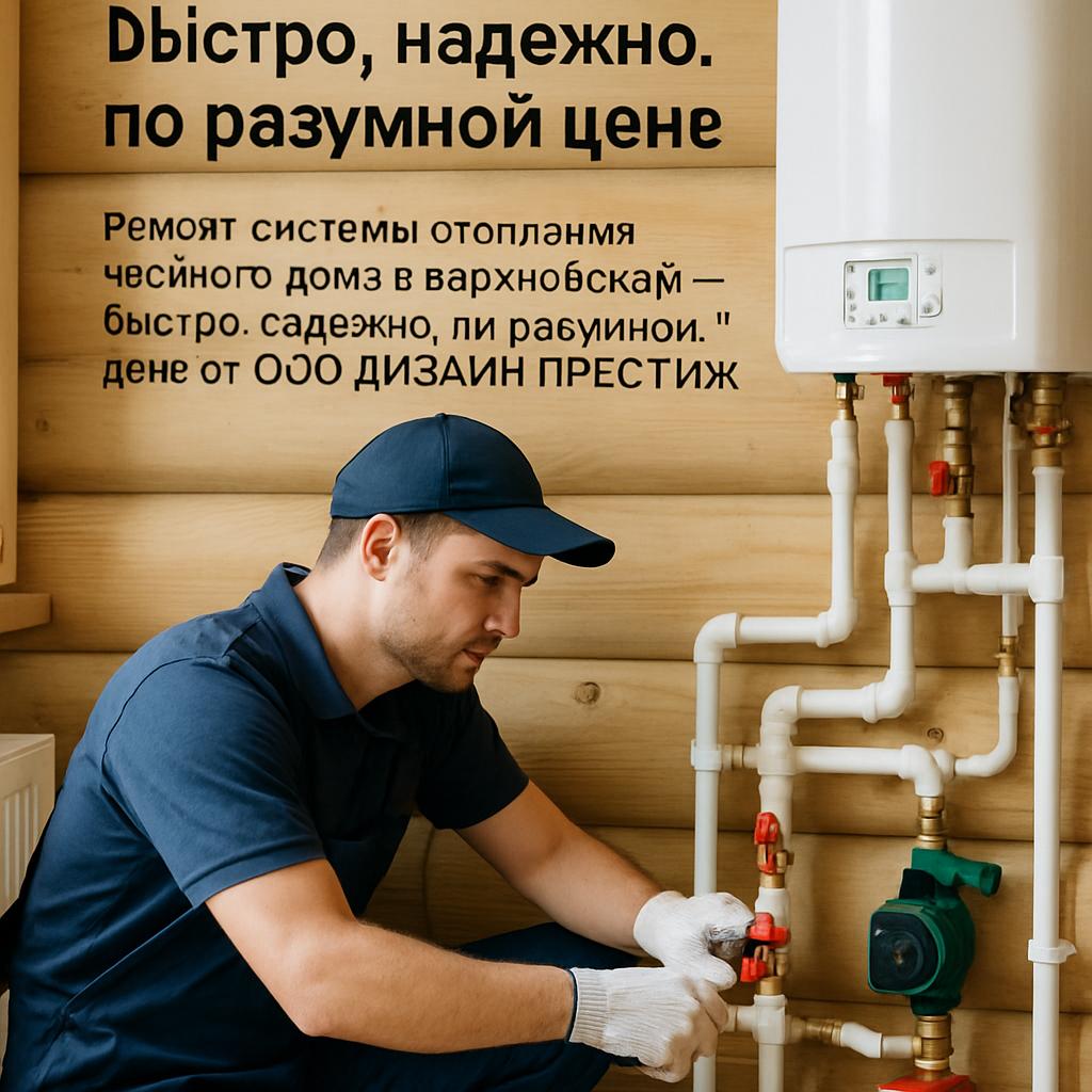 Ремонт системы отопления частного дома в Барановском — быстро, надёжно, по разумной цене от ООО ДИЗАЙН ПРЕСТИЖ