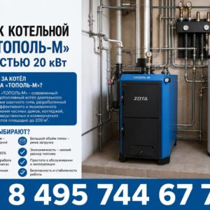 Монтаж котельной ZOTA «ТОПОЛЬ-М» на 20 кВт