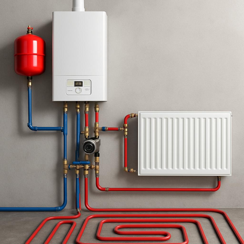 Устройство системы водяного отопления