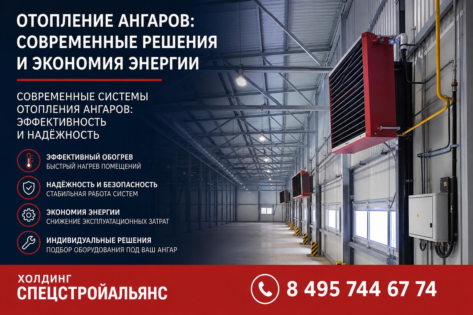 Современные системы отопления ангаров: эффективность и надёжность Современные системы отопления ангаров: эффективность и надёжность