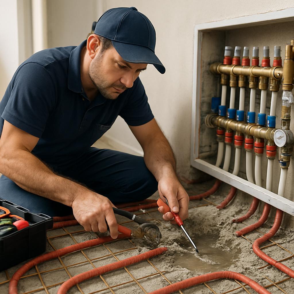 Как отремонтировать водяной тёплый пол