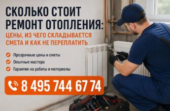 Сколько стоит ремонт отопления