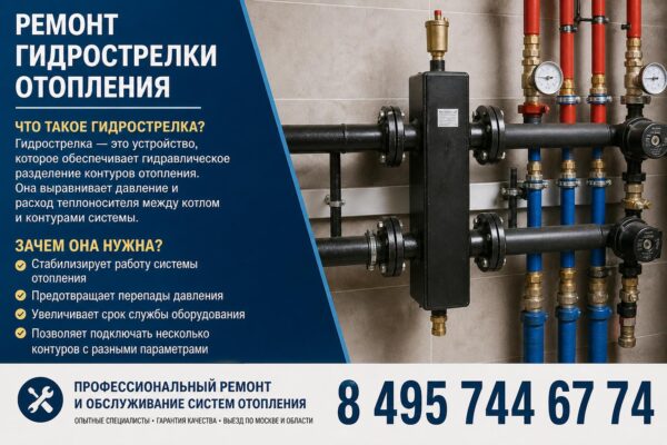 Ремонт гидрострелки отопления