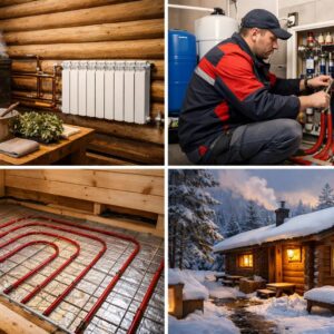 Водяное отопление бани