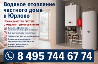 Водяное отопление частного дома в Юрлово