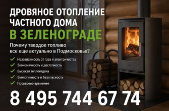 Дровяное отопление загородного дома в Зеленограде