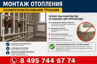 Монтаж отопления полипропиленовыми трубами