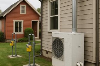 Отопление двух домов на участке