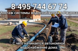 Монтаж системы водоснабжения в Ржавках