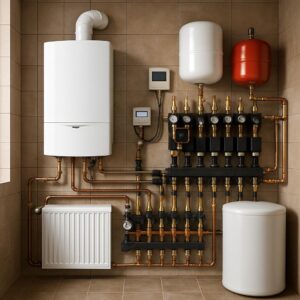 Отопление и котельная для частного дома 150 м²