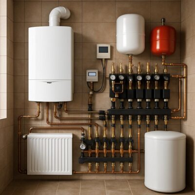 Отопление и котельная для частного дома 150 м²