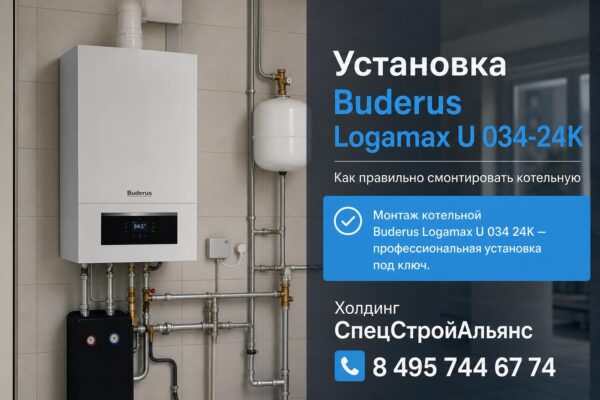 Установка Buderus Logamax U 034-24K