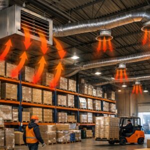 Воздушные системы отопления склада