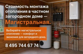 Стоимость монтажа отопления в частном загородном доме — Магистральная