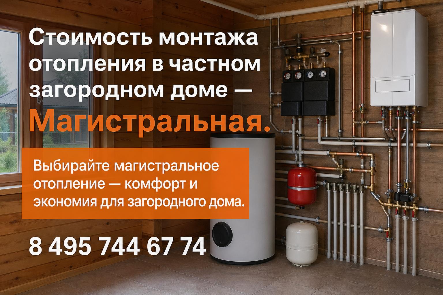 Выбирайте магистральное отопление — комфорт и экономия для загородного дома