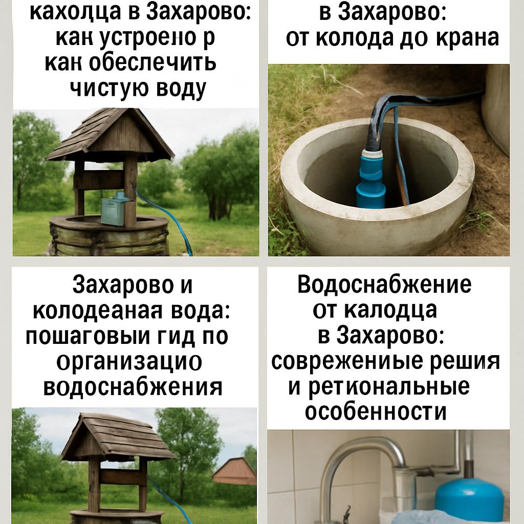 Водоснабжение от колодца в Захарово: как устроено и как обеспечить чистую воду