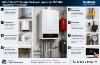 Монтаж котельной Buderus Logamax U 052-28K