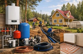 Услуги отопления водоснабжения Россия Московская область Солнечногорский район СНТ Выстрел