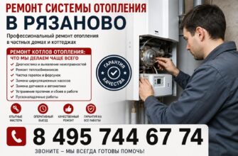 Ремонт системы отопления в Рязаново