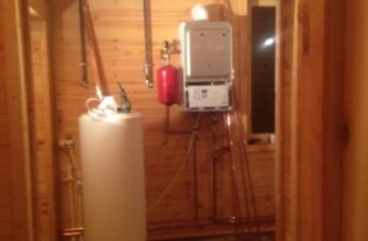 Монтаж котла отопления, установка бойлера горячей воды, отопление и водоснабжение в деревянном доме.