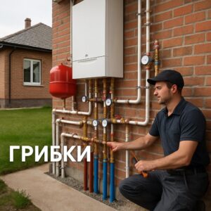 Отопление водоснабжение в Грибках