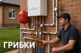 Отопление водоснабжение в Грибках