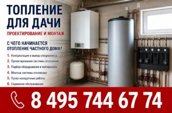 Отопление для дачи: проектирование и монтаж под ключ
