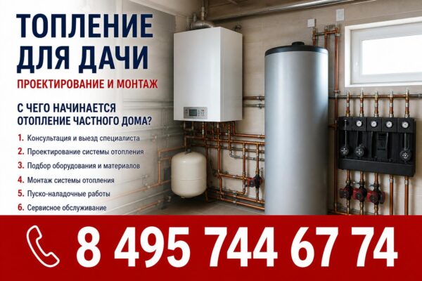 Отопление для дачи: проектирование и монтаж под ключ