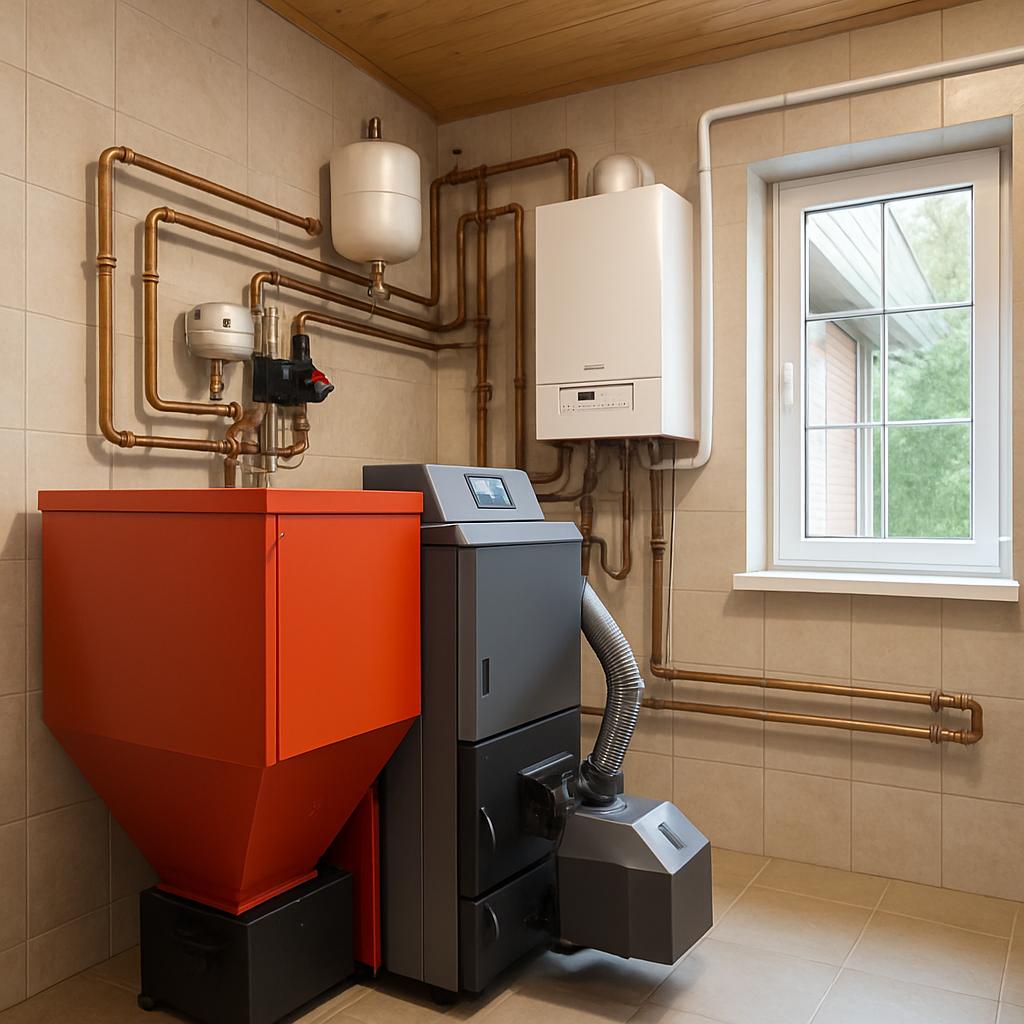 Монтаж котельной в частном доме: пеллетные котлы