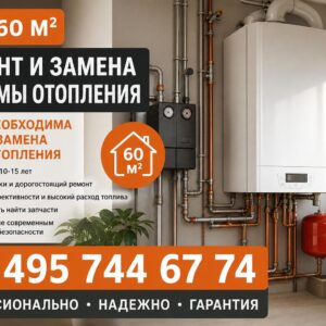 Дом 60 м² Ремонт и Замена Системы Отопления