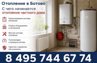 Отопление в Ботово: монтаж, ремонт и обслуживание котельного оборудования