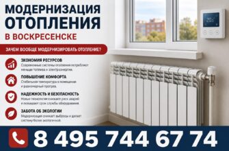 Модернизация отопления в Воскресенске