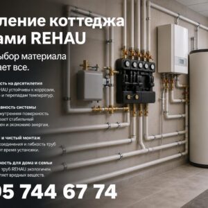 Отопление коттеджа трубами REHAU