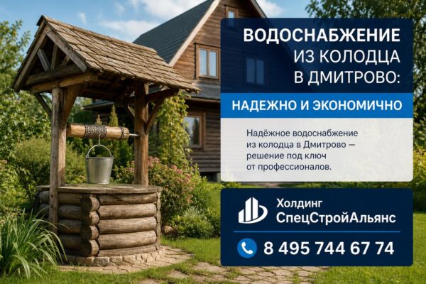 Водоснабжение из колодца в Дмитрово
