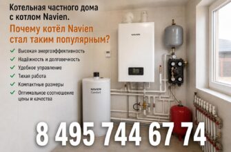 Котельная частного дома с котлом Navien