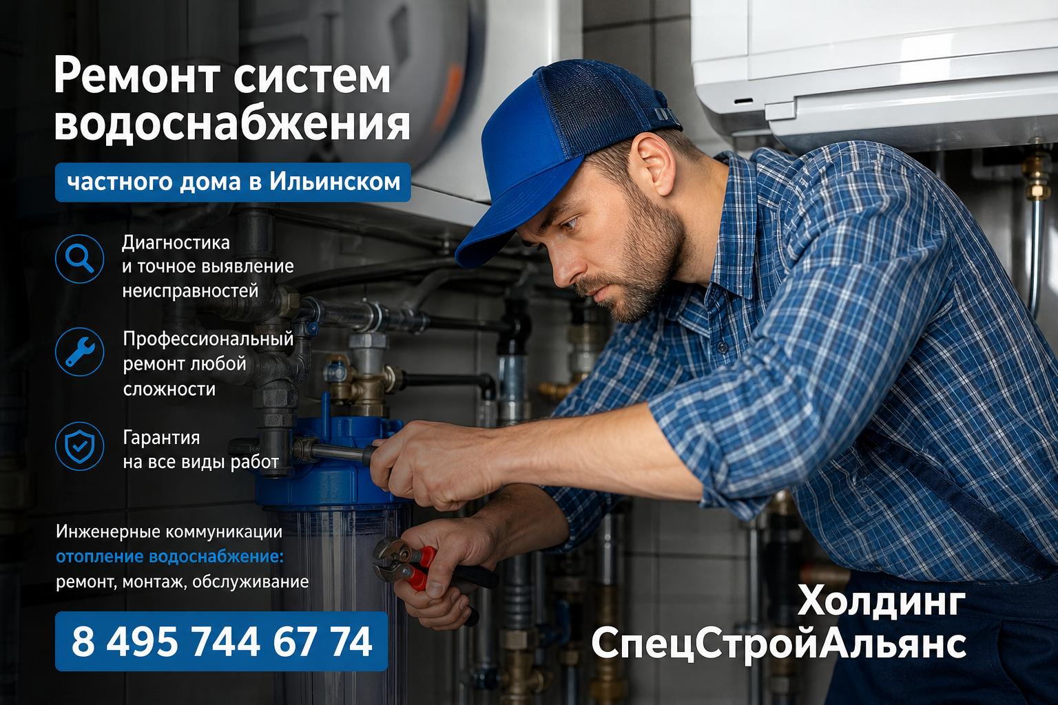 Профессиональный ремонт систем водоснабжения в Ильинском — «Инженерные коммуникации отопление водоснабжение: ремонт, монтаж, обслуживание»